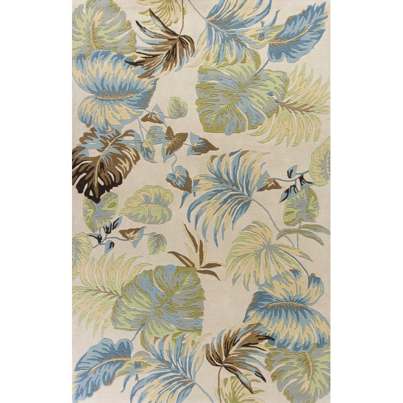 Tapis Orono ivoire / bleu / vert