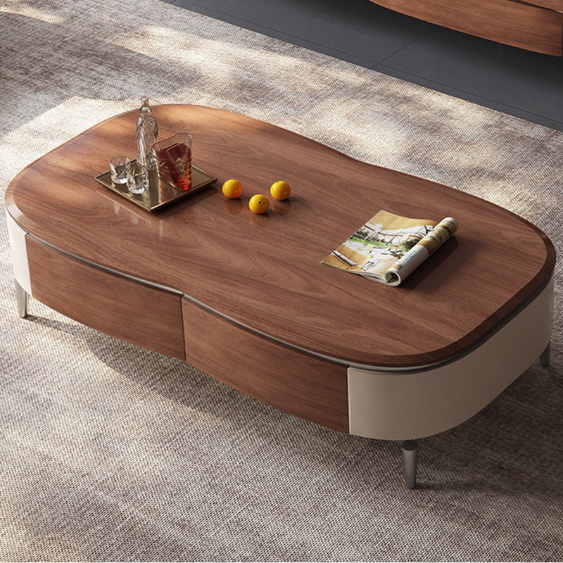 Table basse de luxe de style Mid-Century, H 18,11 po x L 55,12 po x l 31,5 po