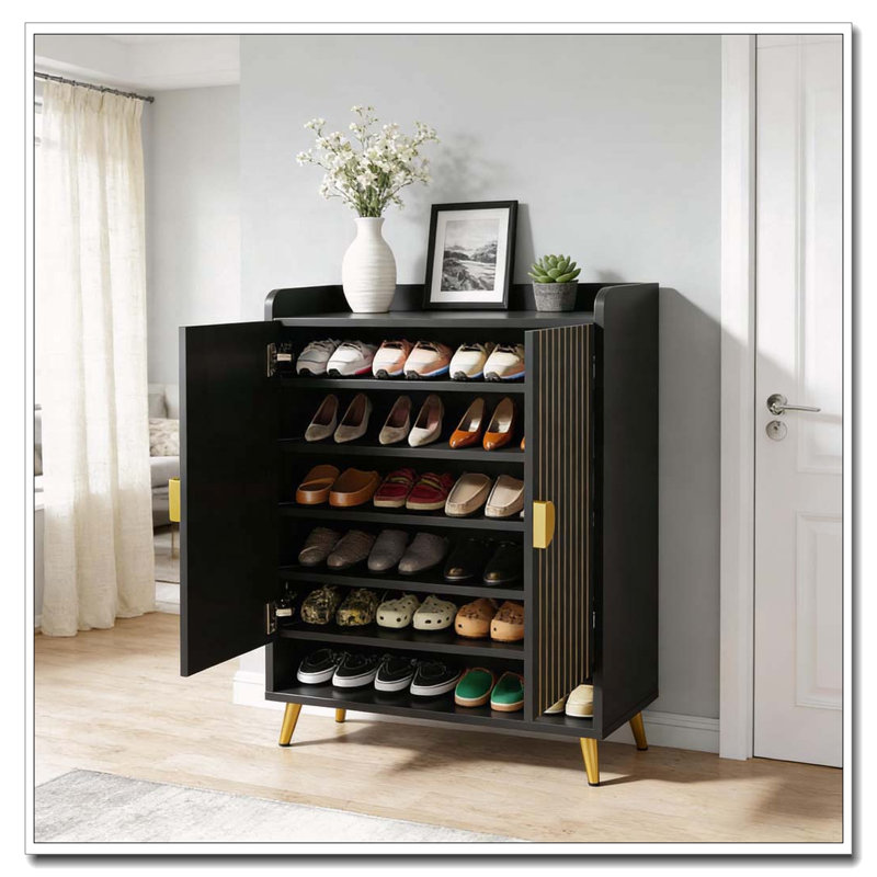 Functional Storage Cabinet for Entryway and Kitchen