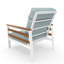 Fauteuil club d'extérieur en métal avec coussin Sunbrella Townsend-116488606
