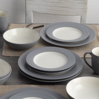 Noritake Colorwave 16-Piece Rim Dinnerware Set, Service for 4