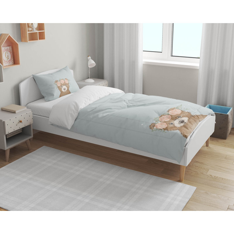 Bearly Comforter Set, Blue