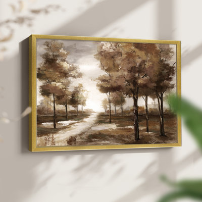 Parc d'automne - reproduction encadrée - réversible