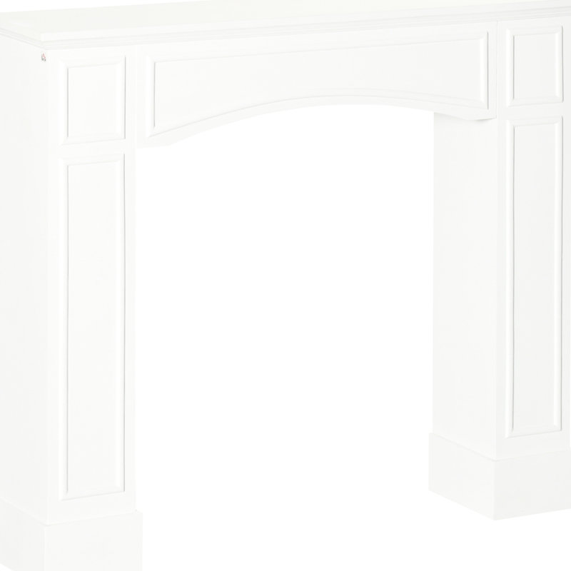 Modern Fireplace - White, 29" Internal Width, Decorative Property, 45.25" Wide Display Location, Easy To Polish And , Tipping, Electric Use Mantelpiece Interior Mark, Exhibit Area, Wash Rinse,