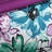 Soft Blue Comforter , Full/queen, Floral Design Asymmetrical Sheets