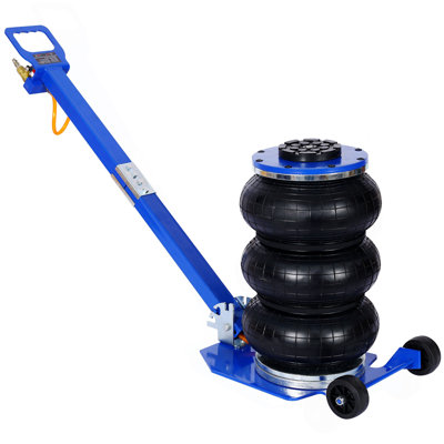 3T Triple Bag Air Jack ,Pneumatic Jack 3 Bag ,Lifting 16In Capacity 6600Lbs,Easy-Collapsing Terrain,Blue Color