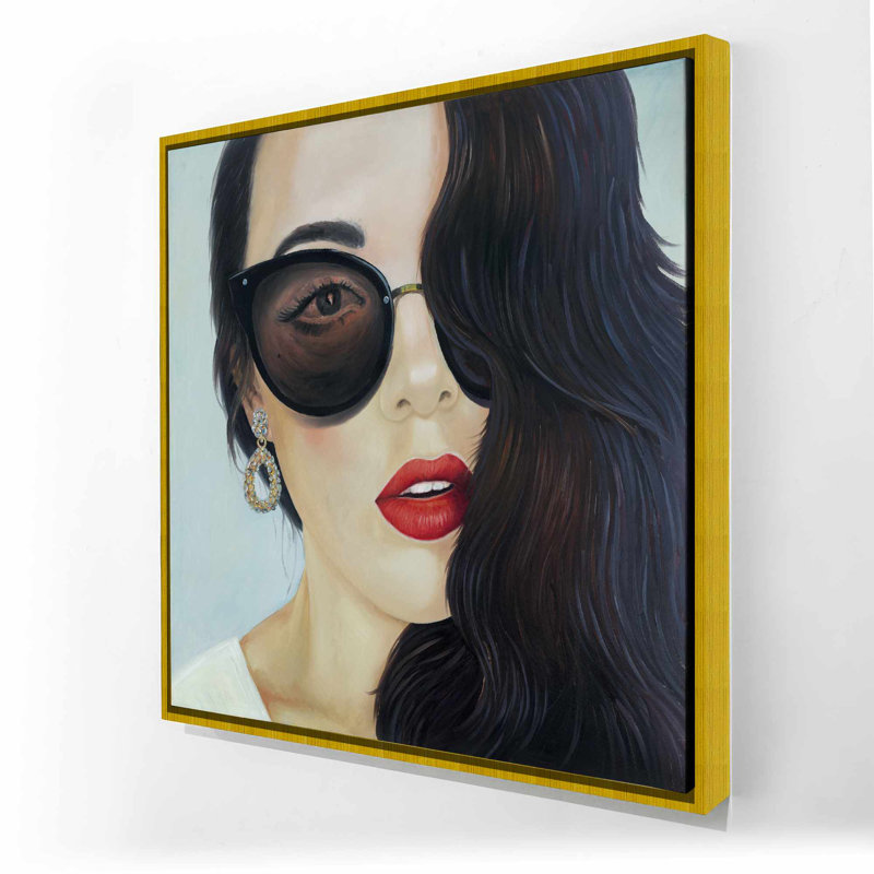 Art sur toile encadré lunettes de soleil