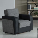 Armchair With Storage, Grey. Convert To Sleeper Easily. Quality From Turkey. Fits Small Spaces. Chenille Upholstered. 300 Lbs Capacity. Comfy Seat. Spot Clean. 28.17 In W. 32.56 H. 35.68 D. 97.05 Lb.