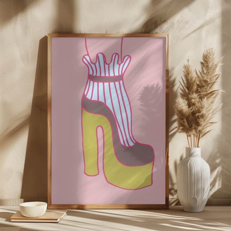 Heel 02, 76.2 cm H x 50.8 cm W