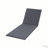 Acacia Wood Chaise Lounge with 2-Fold Thin Cushion - Teak Finish Outdoor Recliner with Dark Grey Water-Repellent Cushion, 79.6" L x 29" W, 300 lbs-129104573