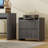 Allete Modern Fluted 2-Drawer Nightstand With Charging Station-2042470090