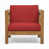 Teak Frame / Red Cushion