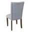 Chaise parsons Harpa rembourrée en bleu