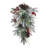 28"H Christmas Flocked Pinecone & Berry Teardrop