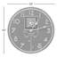 Dard Hunter Rose Indoor/Outdoor 12" Wall Clock-1949237501