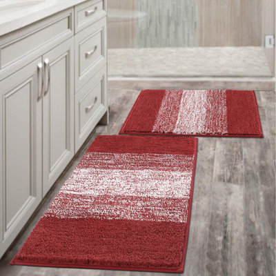Tapis de bain doux et antidérapants, ensemble de 2