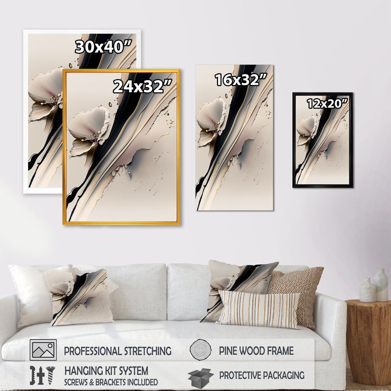 Orchid Flowers Hyperrealistic IV - Print on Canvas, 40" H x 30" W, Wrapped Canvas