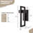 14''(H) Outdoor Wall Light Square Wall Mounted Sconce LED Lights