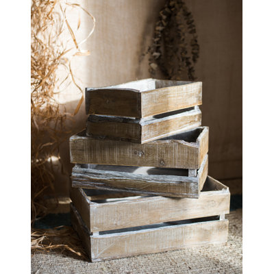 Caisse rectangulaire en bois massif