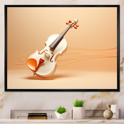 «Vibrant Violin Auburn Elegance III», reproduction sur toile