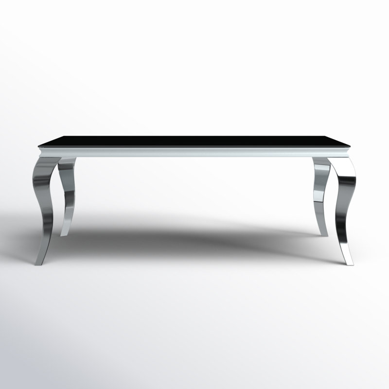 Table de salle à manger Wanstead, Noir, L 80,75 po x l 41,5 po