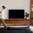 Tan Solid Wood TVStands-108739204
