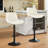 Swivel Adjustable Height Counter Stool With Footrest(Set Of 2)-105526883