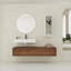 Meuble-lavabo mural 30 po avec lavabo et armoires latérales