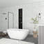 Baignoire de trempage autoportante en acrylique 55 po x 28,35 po