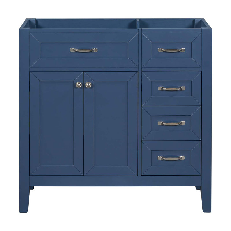 Rangement de salle de bain, meuble-lavabo simple, base d'armoire seulement, armoire de salle de bain avec tiroirs pour la salle de bain