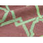 Tapis brun et vert de haute qualité noué à la main