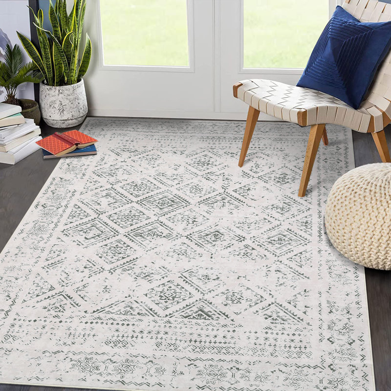 Tapis Lerhonda avec envers antidérapant, Rectangle 6 pi x 9 pi