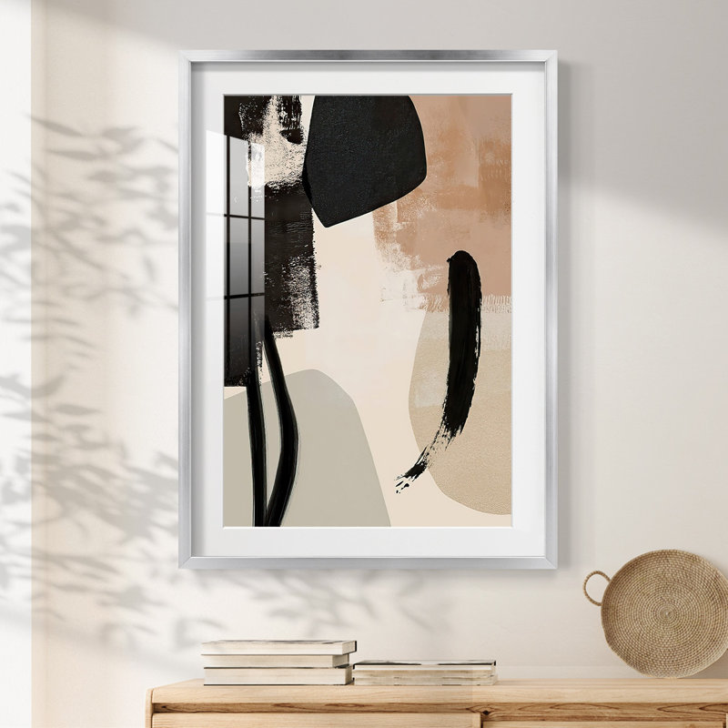 Arrangement sélectif II - impression encadrée, Argent argent, H 28,5 po x l 20,5 po