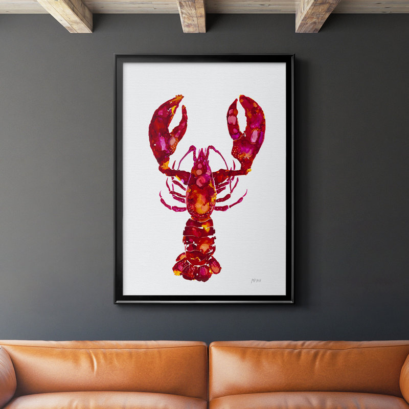 «Lobster Premium», reproduction encadrée prête à être accrochée, H 30,5 po x l 22,5 po x P 1,25 po, Cadre noir