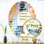 Miroir décoratif bleu et rose Synergy II - Maze-96316850