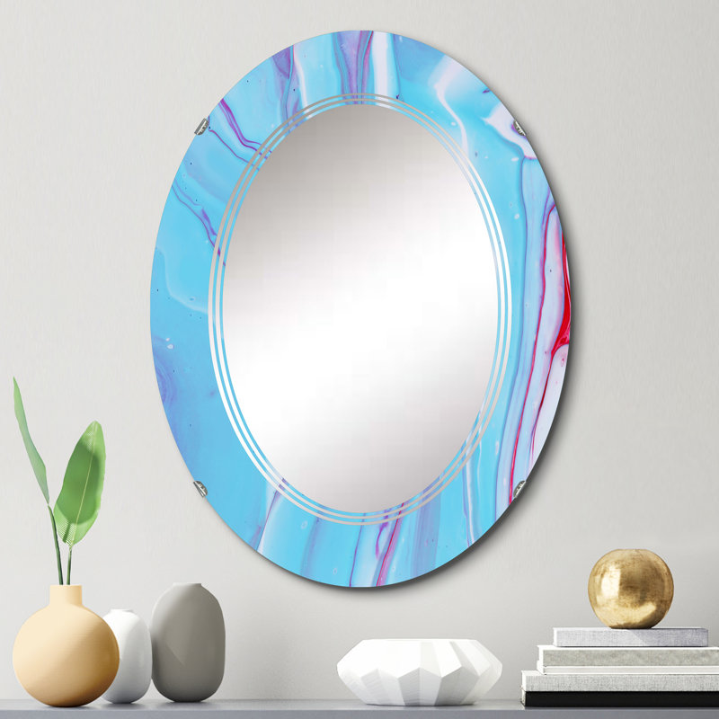 Miroir de salle de bain ovale mural, 30 po x 20 po
