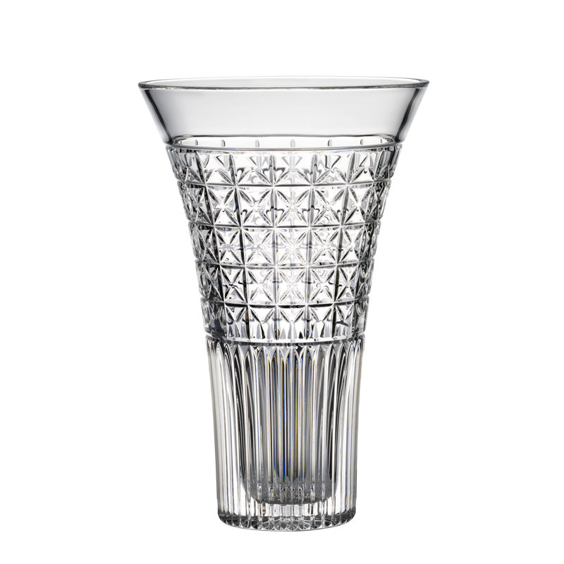 Aran Clear 12" Crystal Table Vase