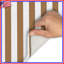 Brown Vertical Stripes Bath Mat-355186433