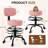 Adjustable Drafting Chair with Back Support Rolling Swivel Stool-613417632-613397749