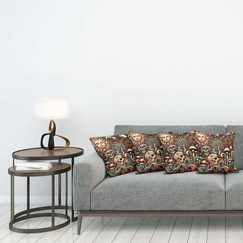 Fabric Reversible Throw Pillow, 20"H x 20"W