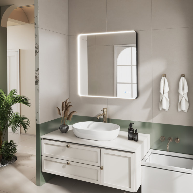Miroir de salle à manger, Carrée, 36 po x 36 po