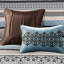 Quilt - 5 Piece With Geometric And Details Soft Fabric Pillows Motifs Comfy Fill-118742721-118742723