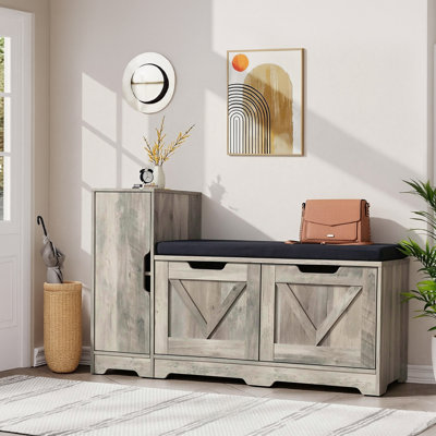 8 Pair Shoe Storage Bench