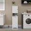 Armoire de trieur de linge inclinable à un compartiment et une porte avec rangement ouvert pour salle de bain