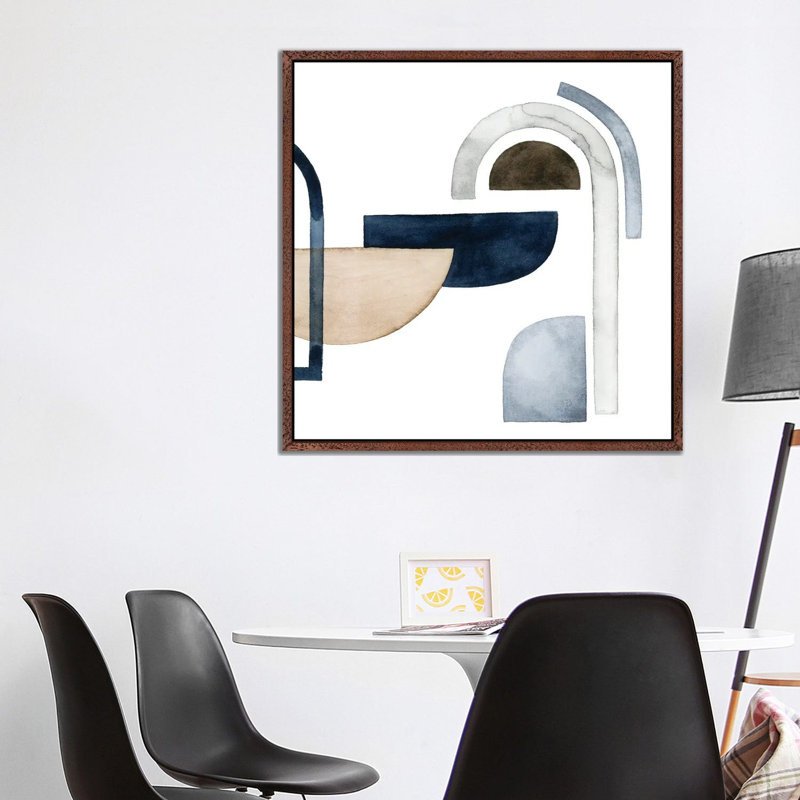 Moving Pieces V by Grace Popp - Floater Frame Gallery-Wrapped Canvas Giclée on Canvas, Classic Wood, 93.98 cm H x 93.98 cm W