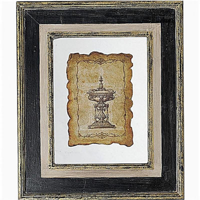 18x22" Lucian Framed Antiqued Sculpture Print