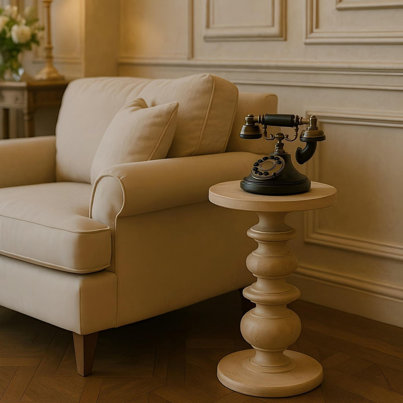 38cm W Solid Wood Bedside Table