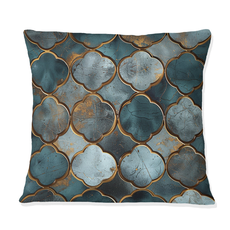 Coussin Metallic Octagon II - Glam, H 16 po x l 16 po