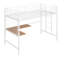 Lit mezzanine simple en métal avec bureau et grille en métal-1321406750