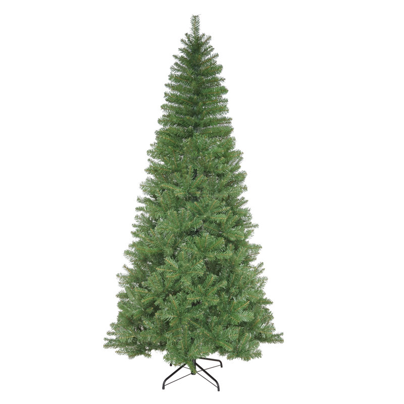 Unlit Slim Artificial Christmas Tree, 7.38ft H x 2.92ft W